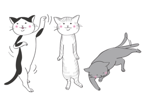 佐々木れん (renz1122)さんの2足歩行の猫のイラストへの提案