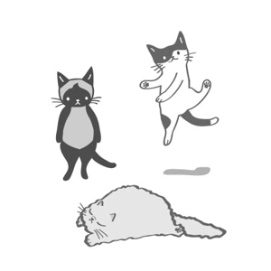 みずたまねこ (mizutamaneko)さんの2足歩行の猫のイラストへの提案