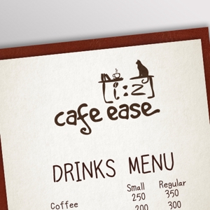 monkey designs (gerkeely)さんのカフェ「cafe ease」のロゴへの提案