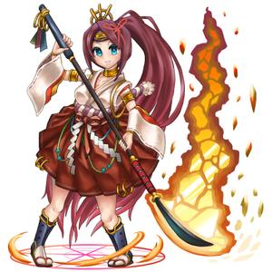 あつきち (atsuki0814)さんのゲームに登場するモンスターのイラスト(巫女モンスター)への提案
