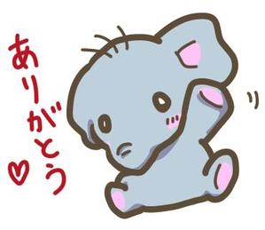 haru-i (haru-i)さんの動物ゆるキャラのパオン君（象さん）のＬＩＮＥスタンプ作成への提案