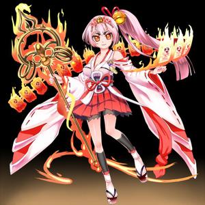 hari (hari003)さんのゲームに登場するモンスターのイラスト(巫女モンスター)への提案