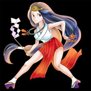 elevenさんのゲームに登場するモンスターのイラスト(巫女モンスター)への提案
