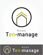 yama_junさんの【新設会社】一般住宅の新築、リフォーム会社「株式会社Ten-manage」のロゴへの提案