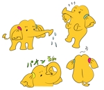 山本　利恵子 (R_Yamamoto)さんの動物ゆるキャラのパオン君（象さん）のＬＩＮＥスタンプ作成への提案