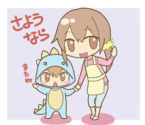 もにく (moniku)さんのママ友同士で使う親子キャラのスタンプ（当選者さんには追加10万円で一括依頼）への提案