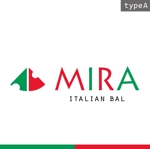 さんの500円イタリアンバル「MIRA」のロゴへの提案