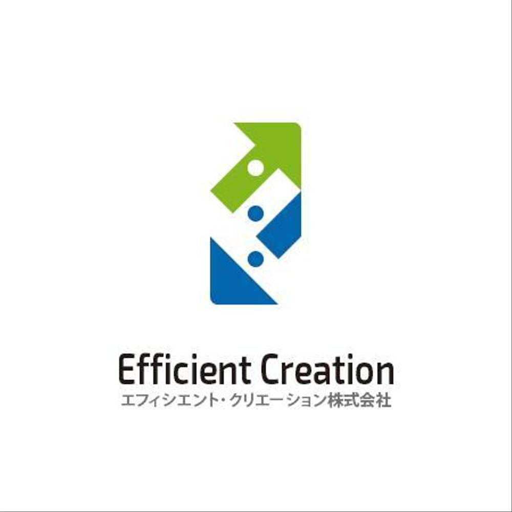 電子機器メーカー　「Efficient Creation: 和名 エフィシエントクリエーション」ロゴ一式