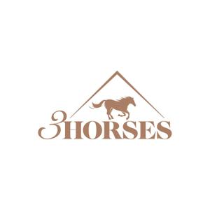 S design (saito48)さんの乗馬用品のウエブショップの「３HORSES」のロゴへの提案