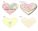 tomo_acu (tomo_acu)さんのハート型の封筒、ハート型の便箋・誕生日などのデザインへの提案