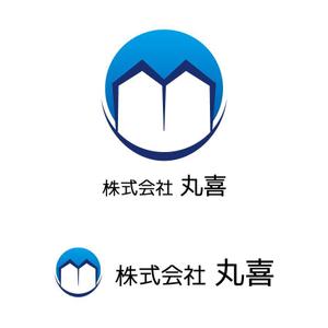 豊田真史 (hellohawk)さんの建設、建築業の会社　株式会社 丸喜　のロゴへの提案