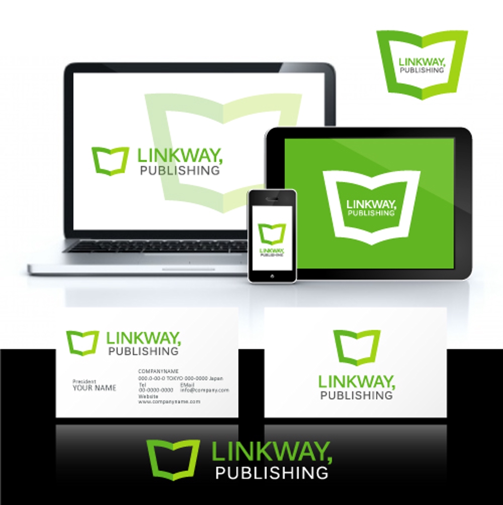 「LinkWay,出版株式会社」のロゴ作成