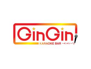 KPLUSMEDIA (ONCA2014)さんのKARAOKE BAR「GIN×GIN」のロゴへの提案