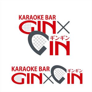 agnes (agnes)さんのKARAOKE BAR「GIN×GIN」のロゴへの提案