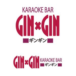 ookawa (family-ookawa)さんのKARAOKE BAR「GIN×GIN」のロゴへの提案