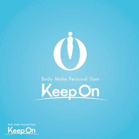 Low-Ride (Low-Ride)さんのボディメイクパーソナルジム　「Keep On」のロゴへの提案