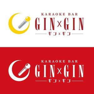 [VAR]_DIGITAL (VAR_DIGITAL)さんのKARAOKE BAR「GIN×GIN」のロゴへの提案