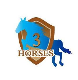 Hiko-KZ Design (hiko-kz)さんの乗馬用品のウエブショップの「３HORSES」のロゴへの提案