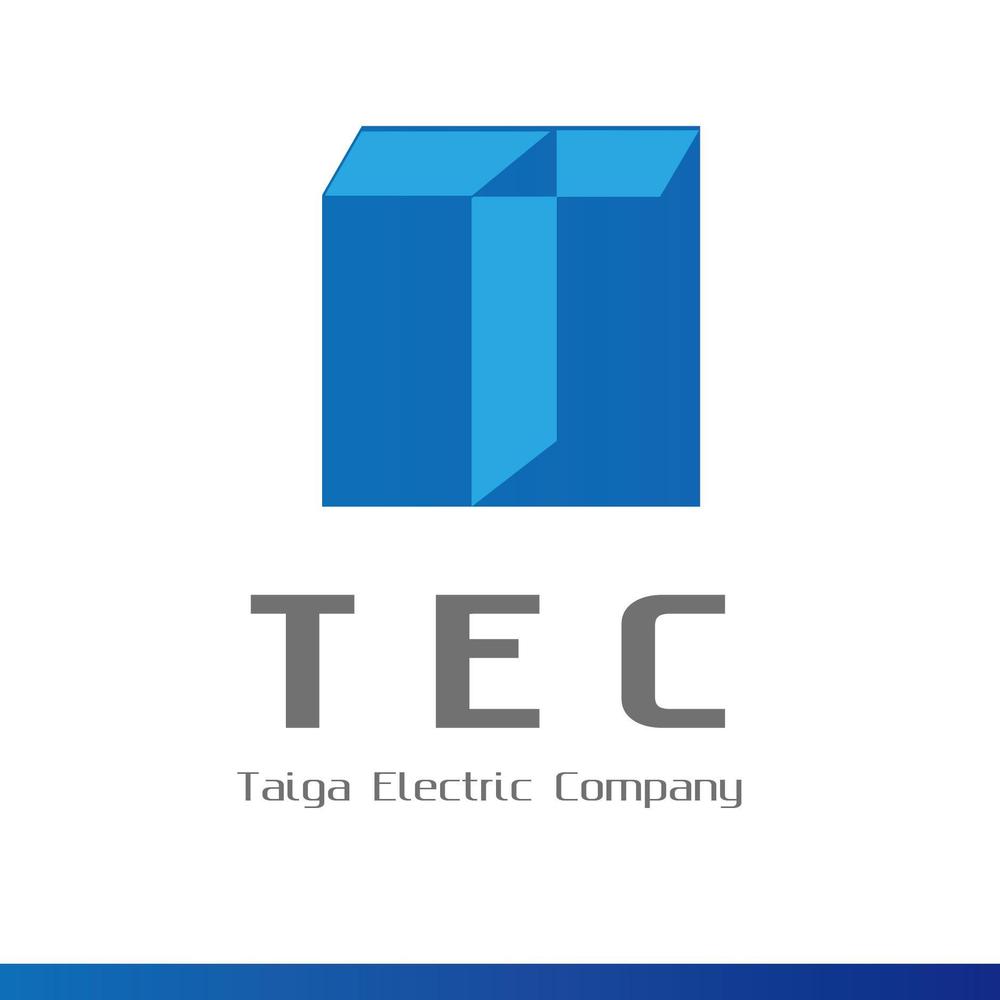 ■会社ロゴ■建築関連会社の電気通信事業のロゴ