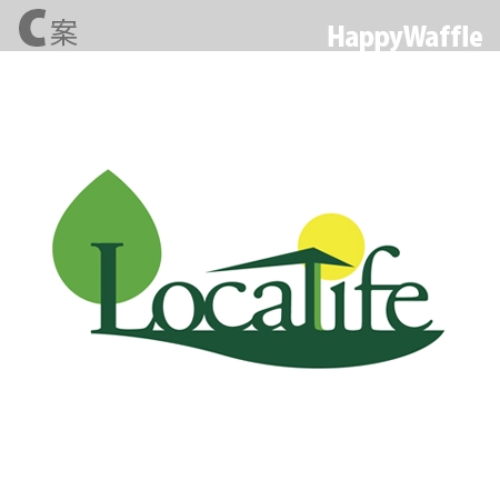 HappyWaffle (HappyWaffle)さんの無農薬野菜などを扱う地産地消に特化したネットスーパーのロゴへの提案