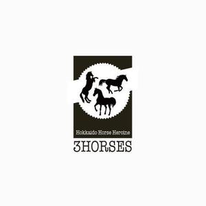 chickle (chickle)さんの乗馬用品のウエブショップの「３HORSES」のロゴへの提案