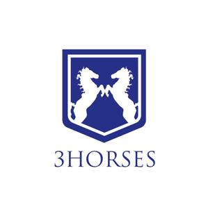 cottuさんの乗馬用品のウエブショップの「３HORSES」のロゴへの提案