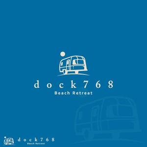 take5-design (take5-design)さんの海辺のトレーラーハウス貸別荘／キャンプサイト「dock768」（ドック・ナムヤ）のロゴへの提案