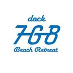 studio-Q (cbs-stdo)さんの海辺のトレーラーハウス貸別荘／キャンプサイト「dock768」（ドック・ナムヤ）のロゴへの提案