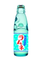 cocoro-design ()さんの「ラムネデザインラベル」飲料水ラムネのボトルに巻くラベルデザインへの提案