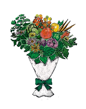 mmart (mmart)さんの野菜のブーケや野菜のアレンジメントのイラストへの提案