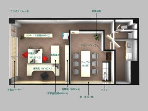 i-works (tumuzikage)さんの新規開業する法律事務所のインテリアレイアウトへの提案
