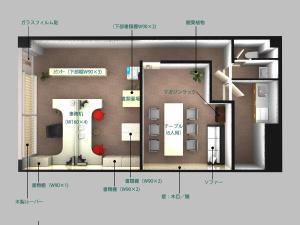 i-works (tumuzikage)さんの新規開業する法律事務所のインテリアレイアウトへの提案