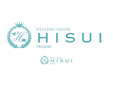 郷山志太 (theta1227)さんのヒーリングサロン「HISUI」のロゴへの提案