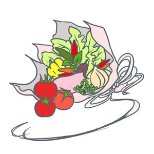 HaHa (hahaseiko)さんの野菜のブーケや野菜のアレンジメントのイラストへの提案