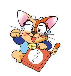 ナミ (takenoko_mail)さんの販売管理ソフトを売るマンガ×３つ＆招き猫のイラストロゴへの提案