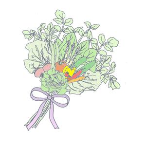 ki-mi  (ki2116)さんの野菜のブーケや野菜のアレンジメントのイラストへの提案