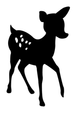 バンビ 鹿 のシルエットタイプのイラスト作成の事例 実績 提案一覧 Id イラスト制作の仕事 クラウドソーシング ランサーズ