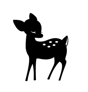 バンビ 鹿 のシルエットタイプのイラスト作成の事例 実績 提案一覧 ランサーズ