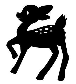にわわ (little_crest)さんのバンビ（鹿）のシルエットタイプのイラスト作成への提案