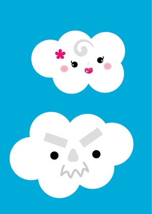 うさこ (usako)さんの雲のキャラクター制作への提案