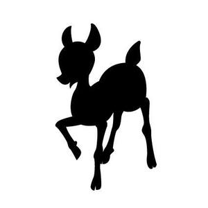kei-ecoさんのバンビ（鹿）のシルエットタイプのイラスト作成への提案