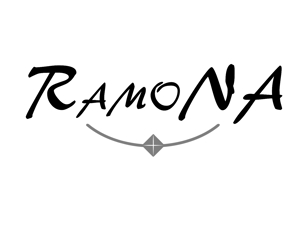 A・Abe ()さんのネットショップ　インポートアクセサリーセレクトショップ「Ramona」または「RAMONA」のロゴ（文字だけでOKへの提案