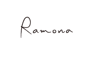 Ayacoさんのネットショップ　インポートアクセサリーセレクトショップ「Ramona」または「RAMONA」のロゴ（文字だけでOKへの提案