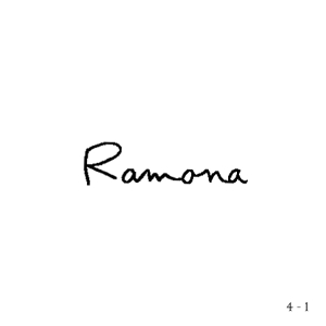 いとデザイン / ajico (ajico)さんのネットショップ　インポートアクセサリーセレクトショップ「Ramona」または「RAMONA」のロゴ（文字だけでOKへの提案