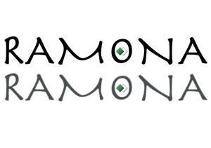 conpeitoiro ()さんのネットショップ　インポートアクセサリーセレクトショップ「Ramona」または「RAMONA」のロゴ（文字だけでOKへの提案