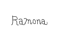 saitou (mhmc)さんのネットショップ　インポートアクセサリーセレクトショップ「Ramona」または「RAMONA」のロゴ（文字だけでOKへの提案