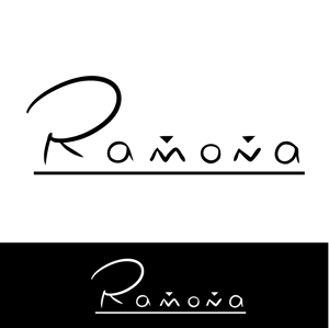 長谷川　諒 (mikihase)さんのネットショップ　インポートアクセサリーセレクトショップ「Ramona」または「RAMONA」のロゴ（文字だけでOKへの提案