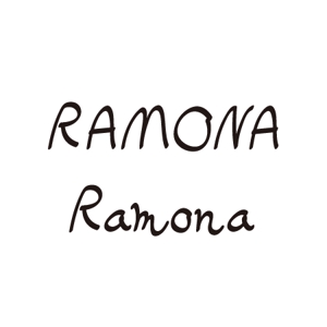 violet_19さんのネットショップ　インポートアクセサリーセレクトショップ「Ramona」または「RAMONA」のロゴ（文字だけでOKへの提案