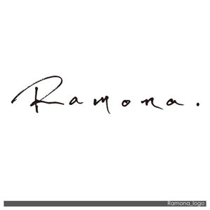 jinsoraさんのネットショップ　インポートアクセサリーセレクトショップ「Ramona」または「RAMONA」のロゴ（文字だけでOKへの提案