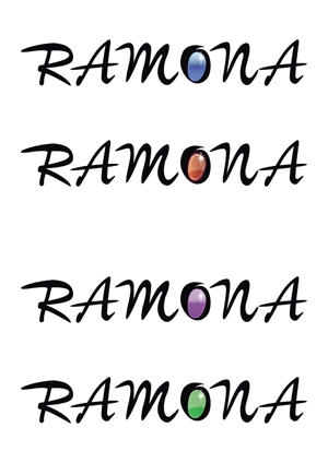 miruchan (miruchan)さんのネットショップ　インポートアクセサリーセレクトショップ「Ramona」または「RAMONA」のロゴ（文字だけでOKへの提案